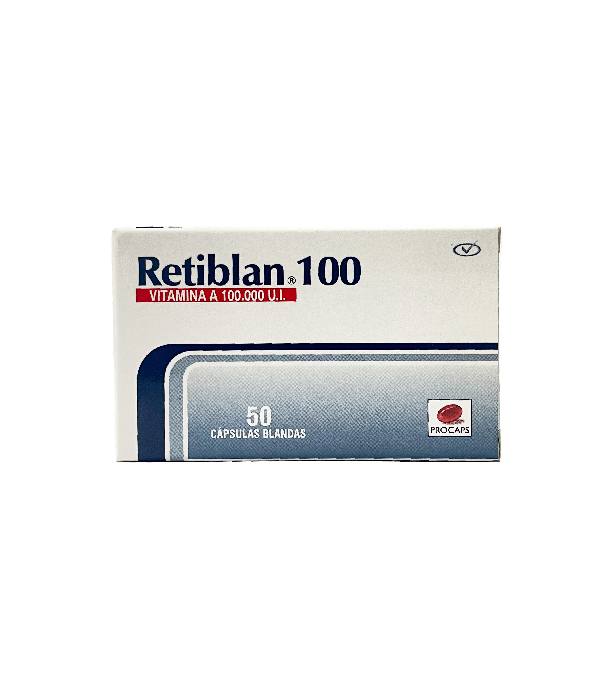 RETIBLAN 100 MG CAJA X 50 CAPSULAS